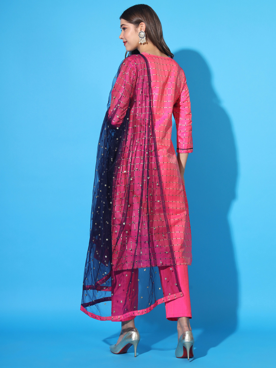 Image of ANGITA Women Kurta Pant Dupatta Set