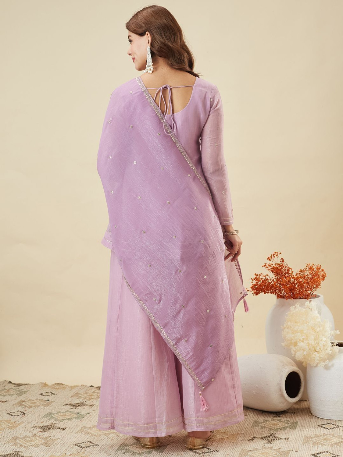 Image of MOKOSH Women Kurta Pant Dupatta Set