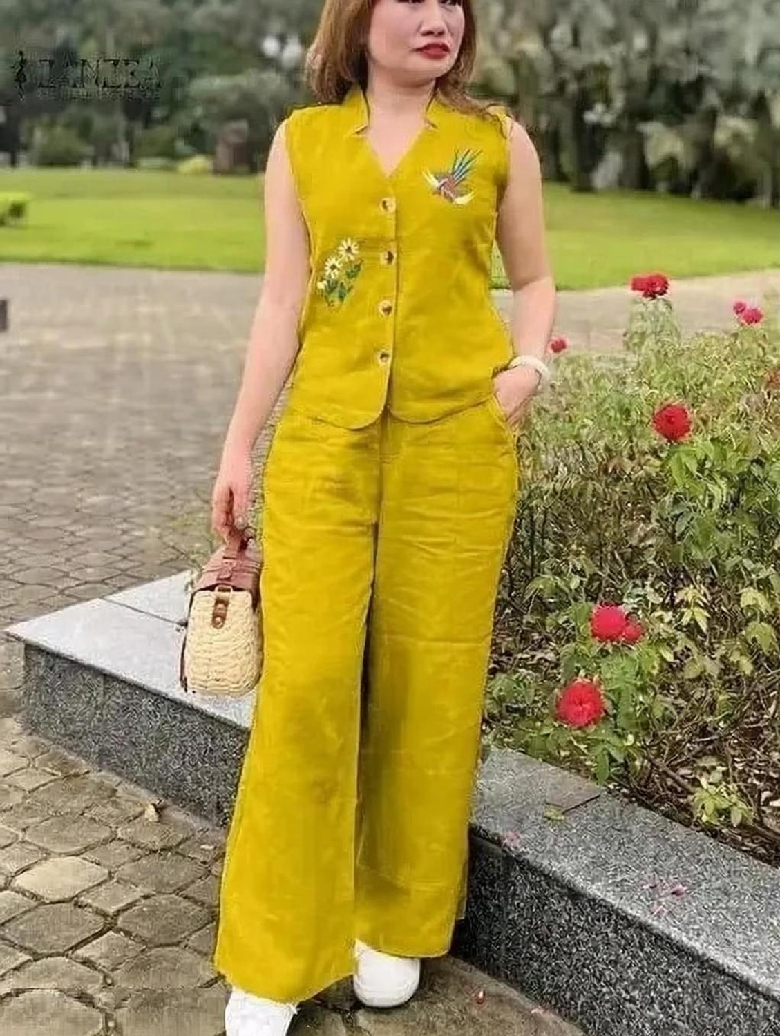 Image of OMJI Shirt Palazzos Western Set