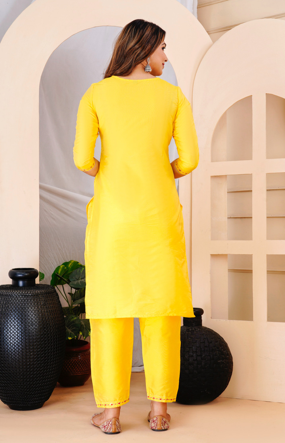 Image of DIMPLE EXPORTS Women Kurta Pant Dupatta Set