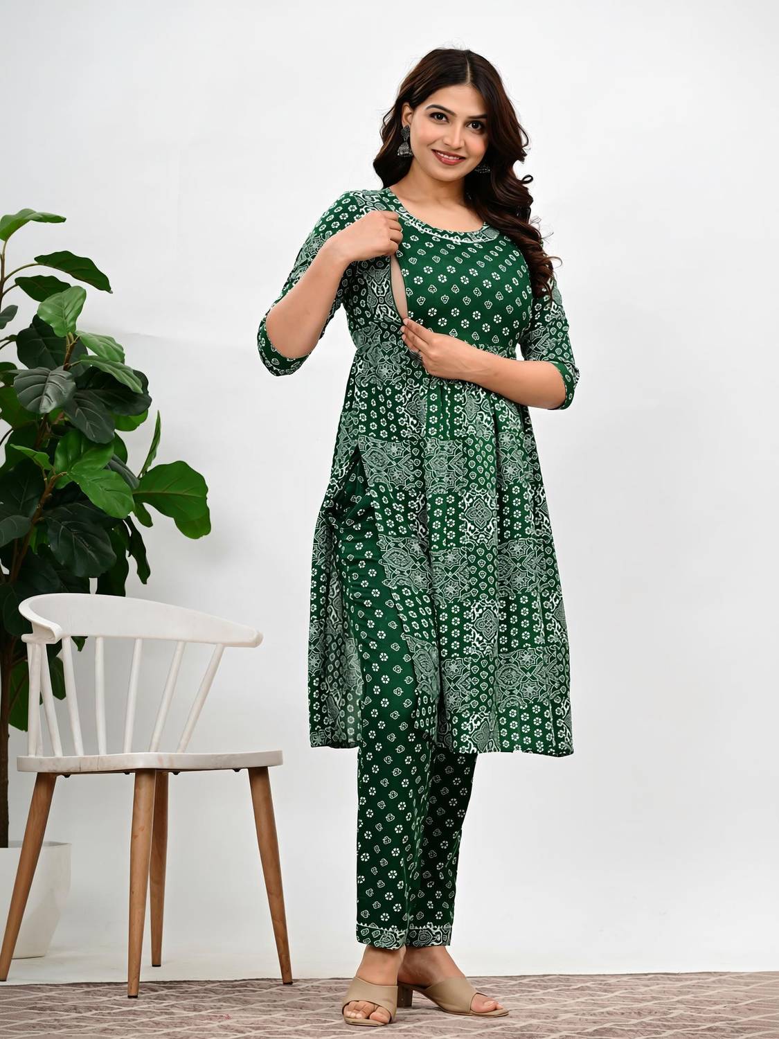 77Taj7 Women Kurta Pant Set