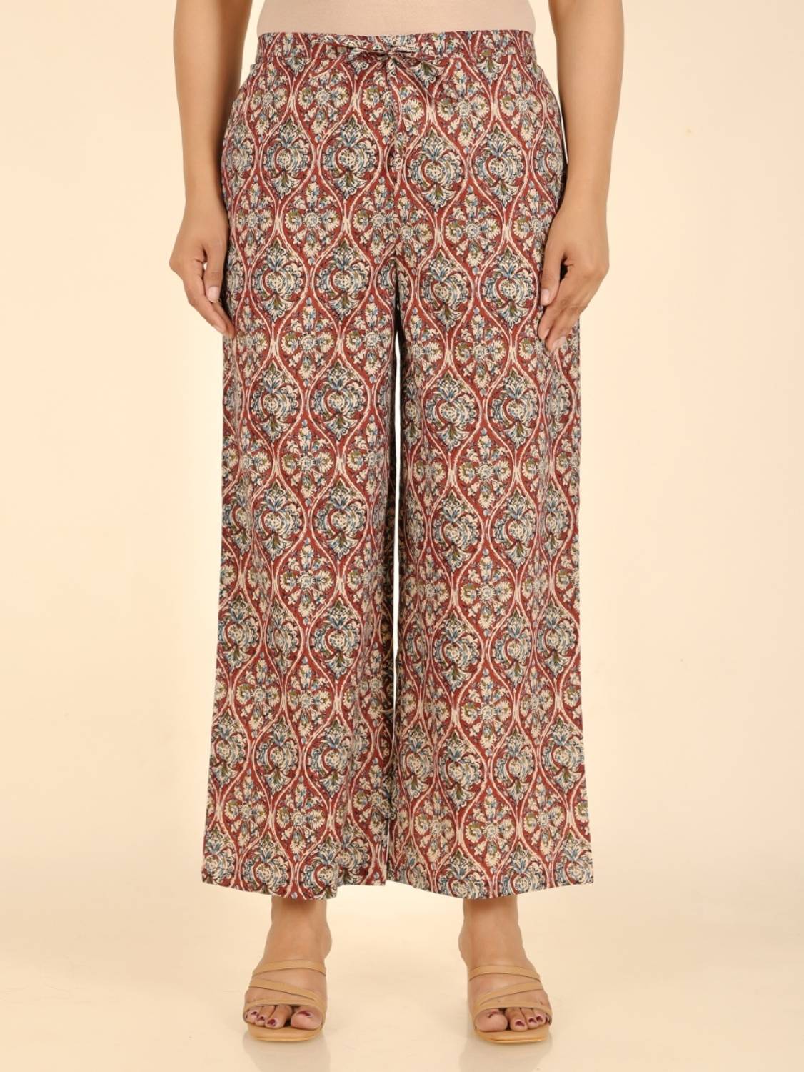 Aramya Comfort Fit Women Red Trousers