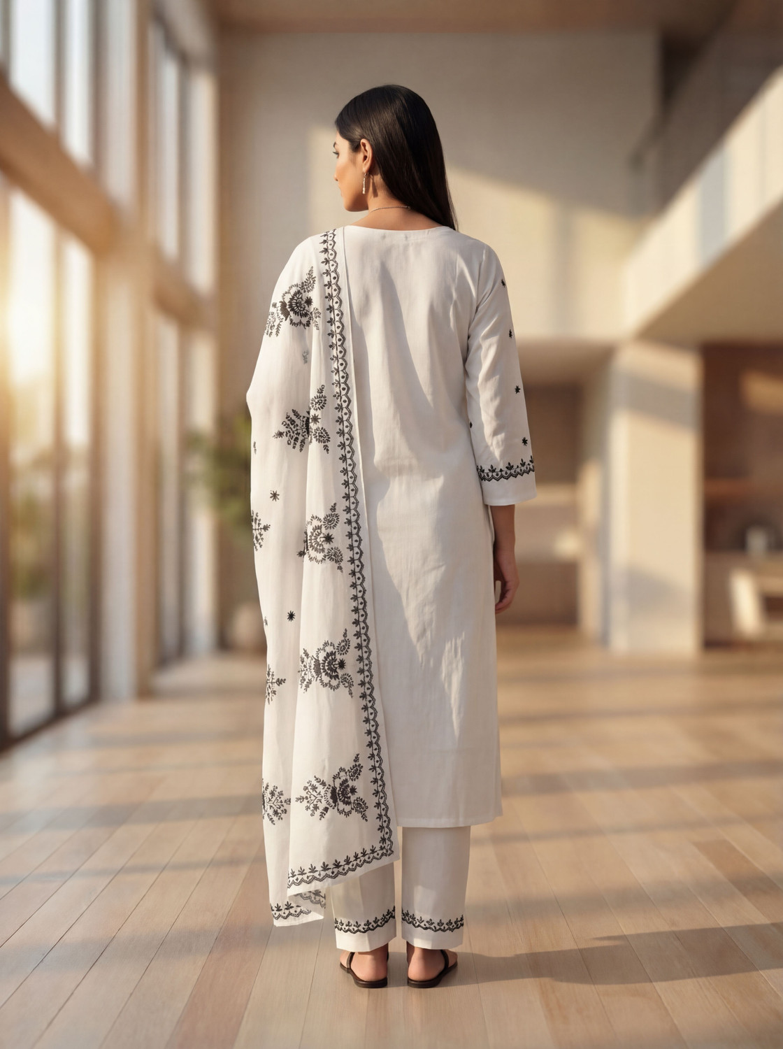 Image of ONIYURI Women Kurta Pant Dupatta Set