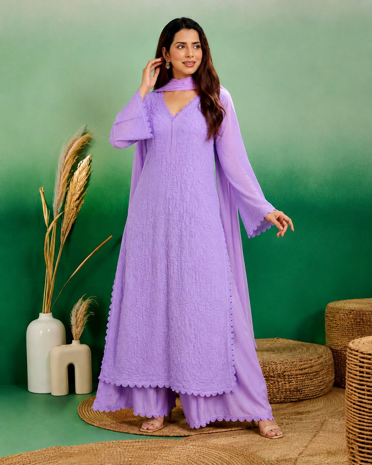 MARUTICLOTHING Women Kurta Pant Dupatta Set - Image 2