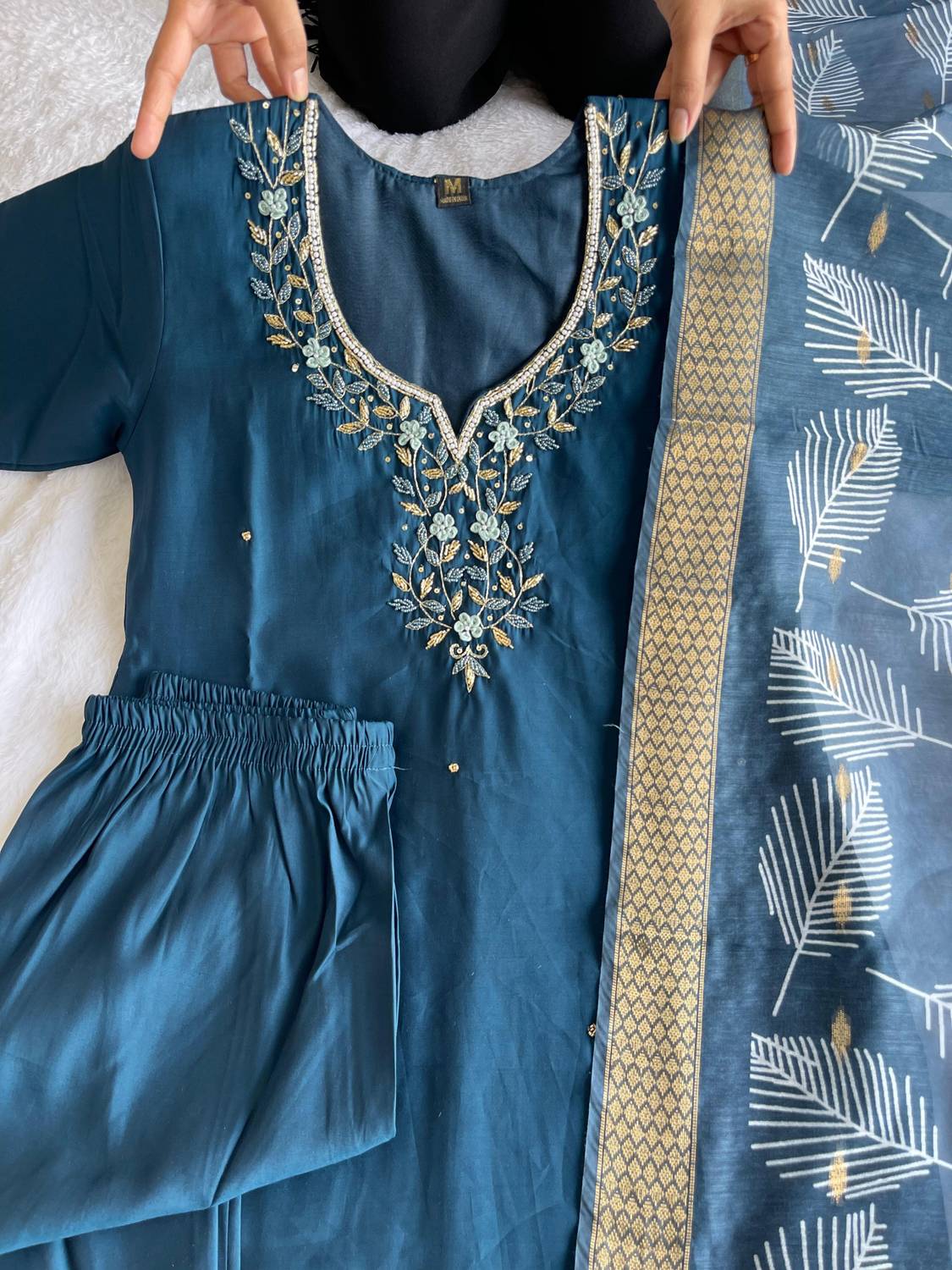 RAJLAXMI Women Kurti Palazzo Dupatta Set - Image 3