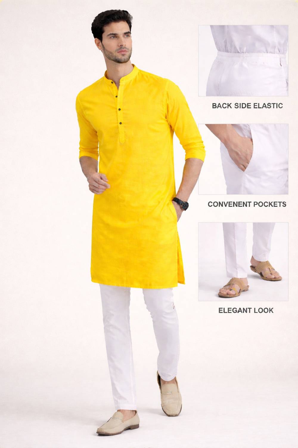 stitchpvt Men Kurta Pant Set - Image 1