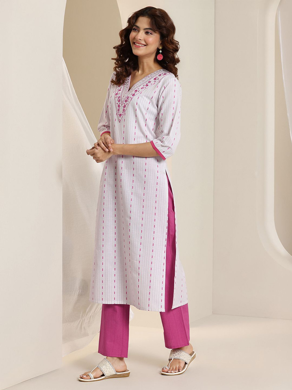 Image of LIBAS Women Kurta Pant Dupatta Set