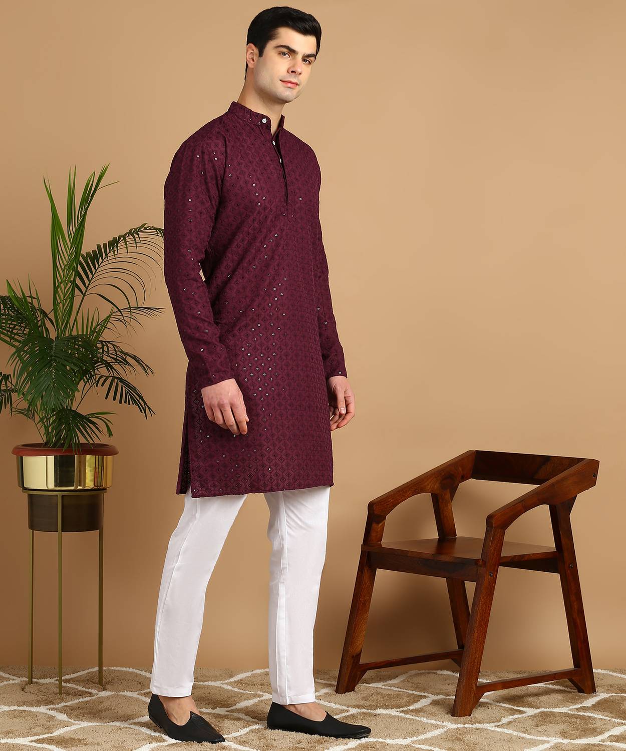 FUBAR Men Kurta Pyjama Set - Image 3