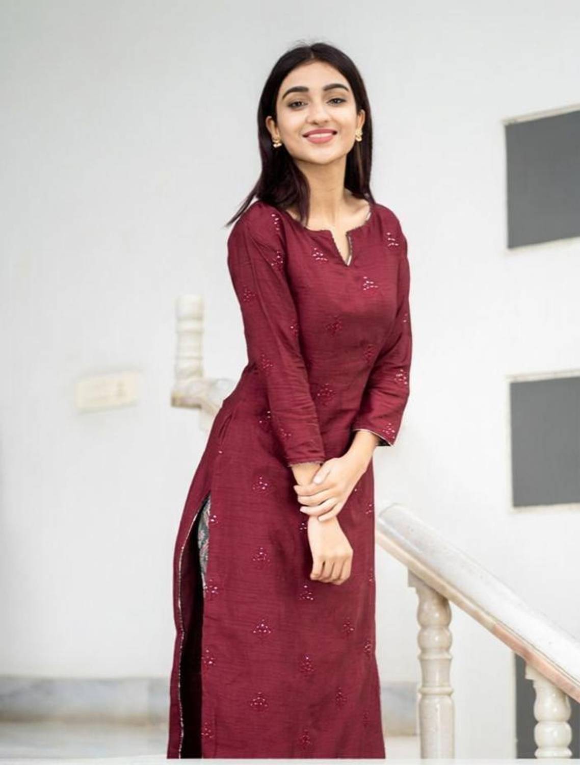 Barth Self Design Kurta, Salwar & Dupatta Set