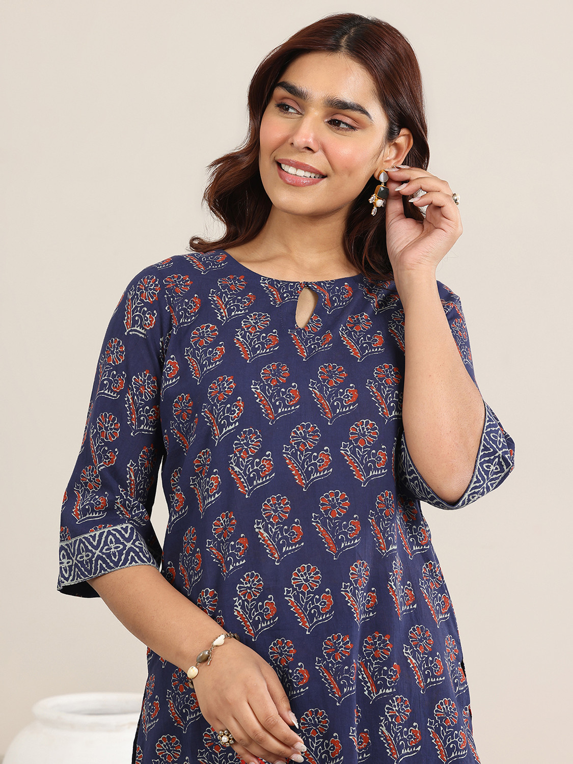 Image of LIBAS Women Kurta Palazzo Dupatta Set