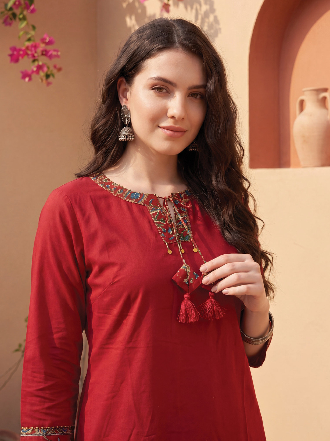 Image of Indo Era Women Kurta Pant Dupatta Set
