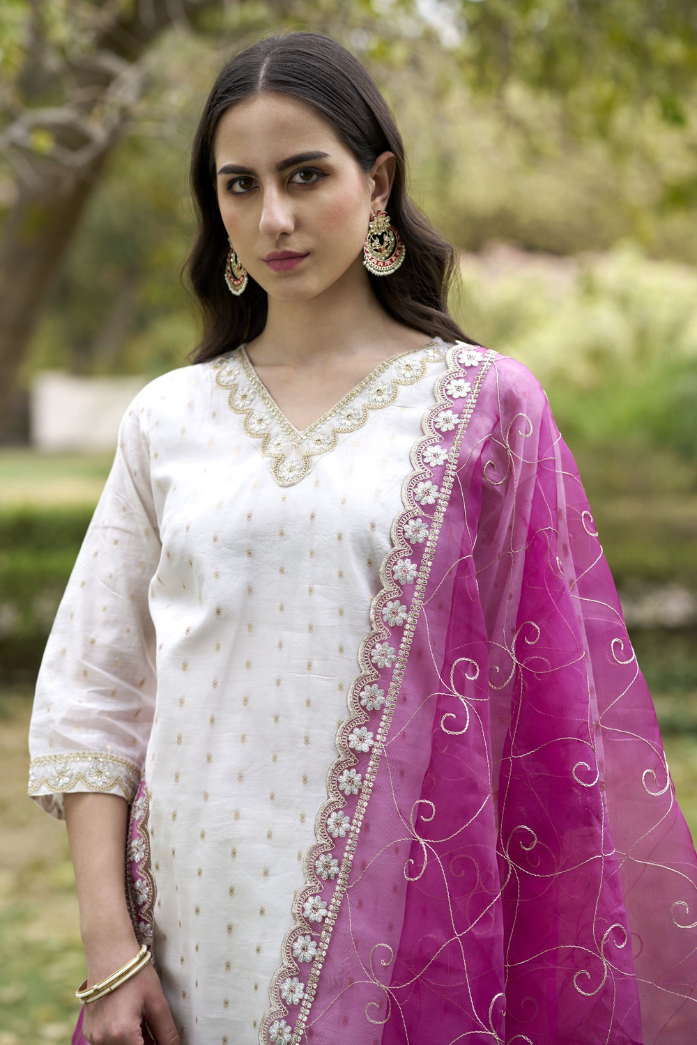 Image of VredeVogel Women Kurta Pant Dupatta Set