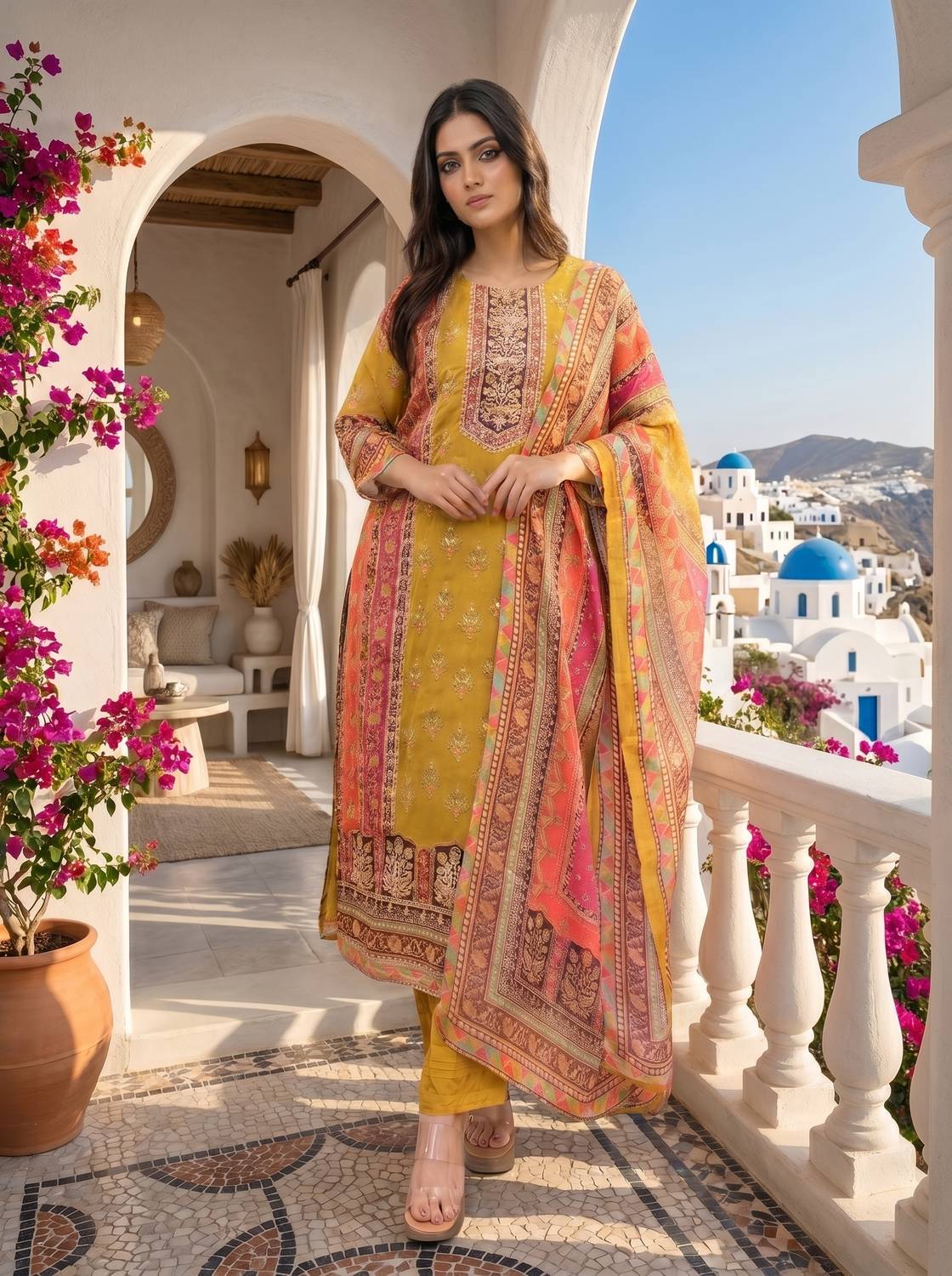Bharvita Women Kurta Pant Dupatta Set