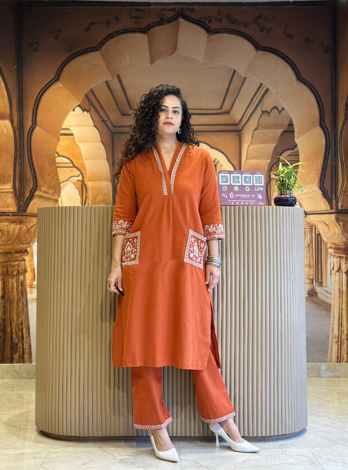 Image of AADHYATREND Women Kurta Pant Set