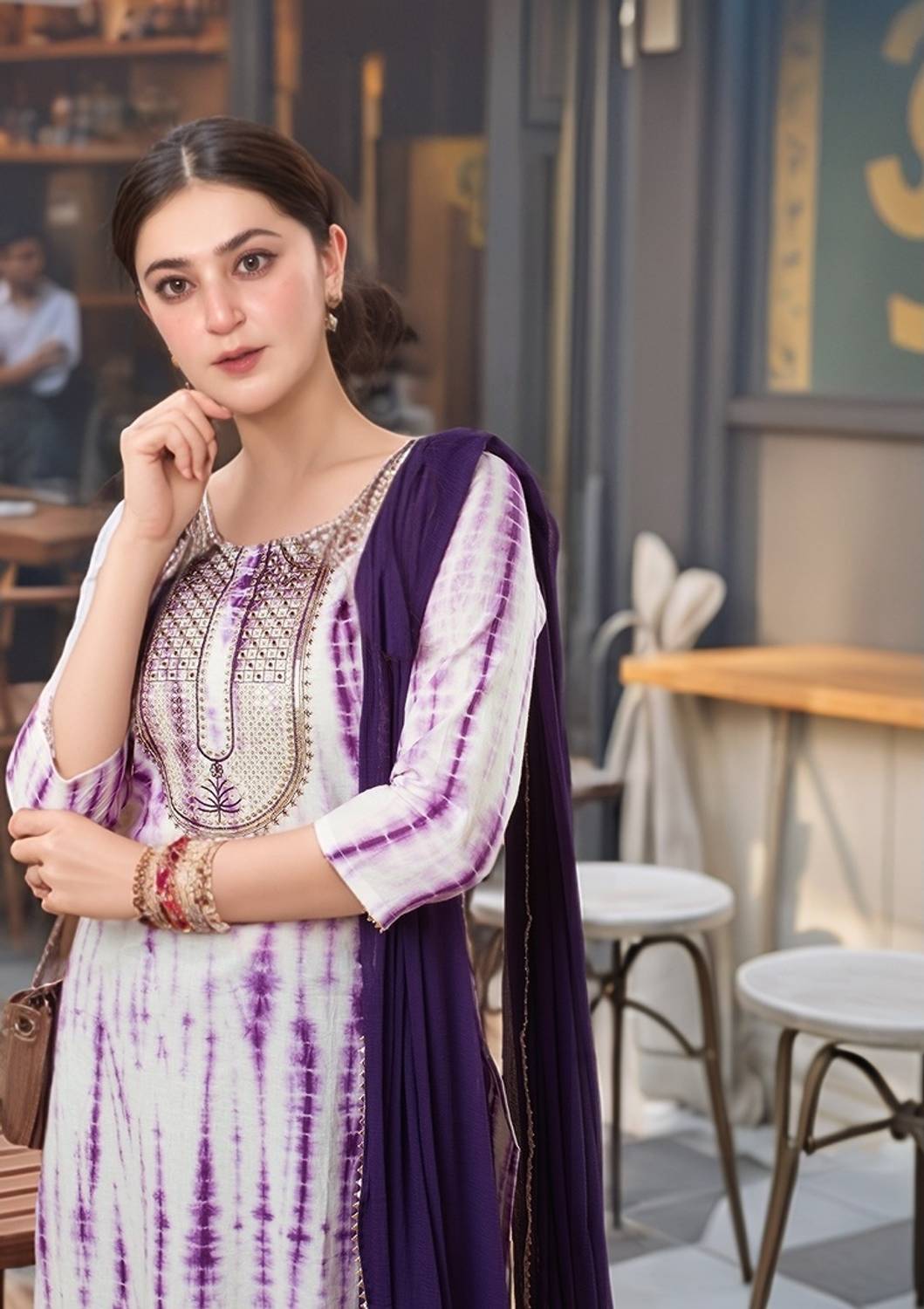 Gosriki Women Kurta Pant Dupatta Set