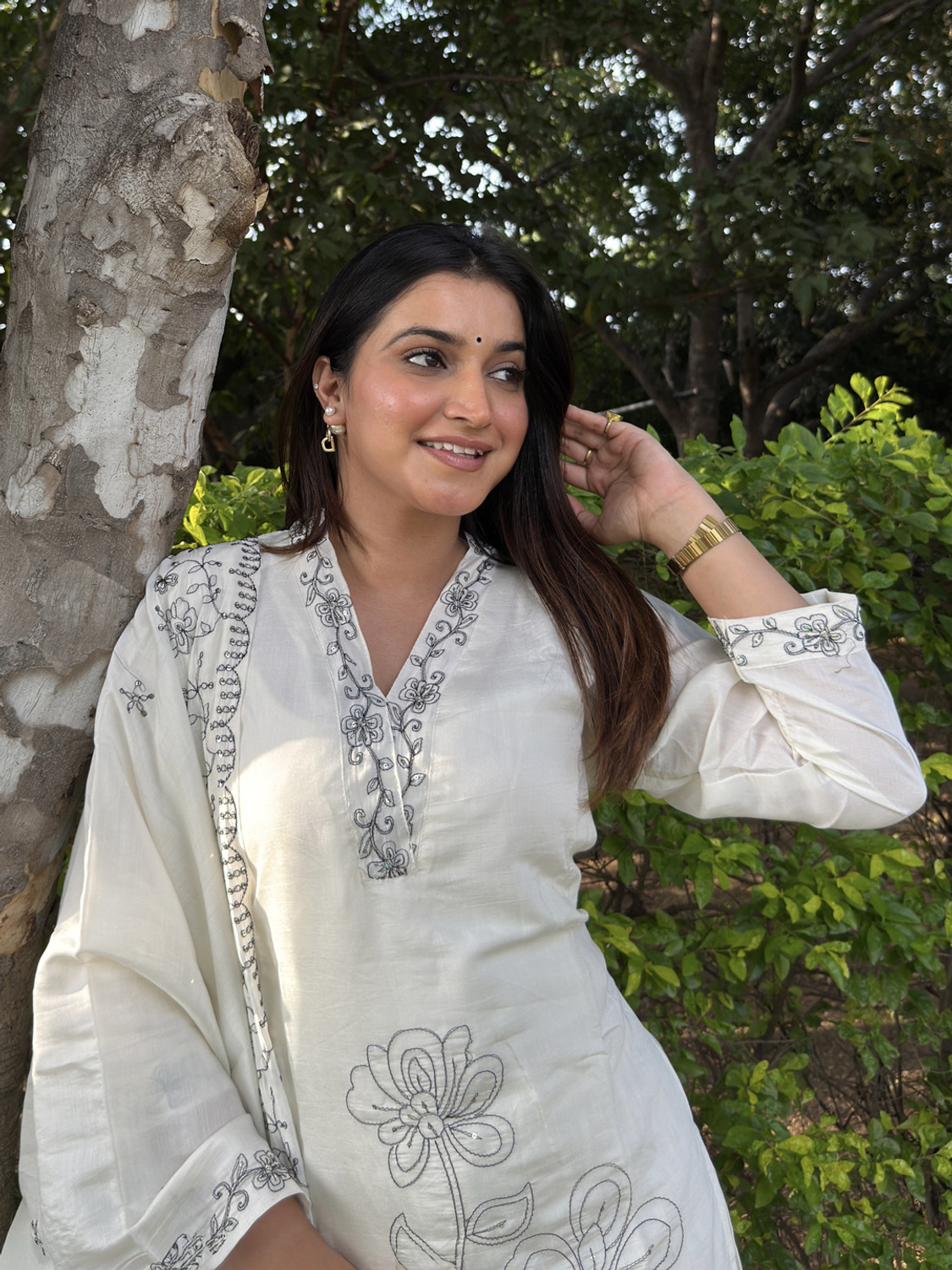Image of VredeVogel Women Kurta Pant Dupatta Set