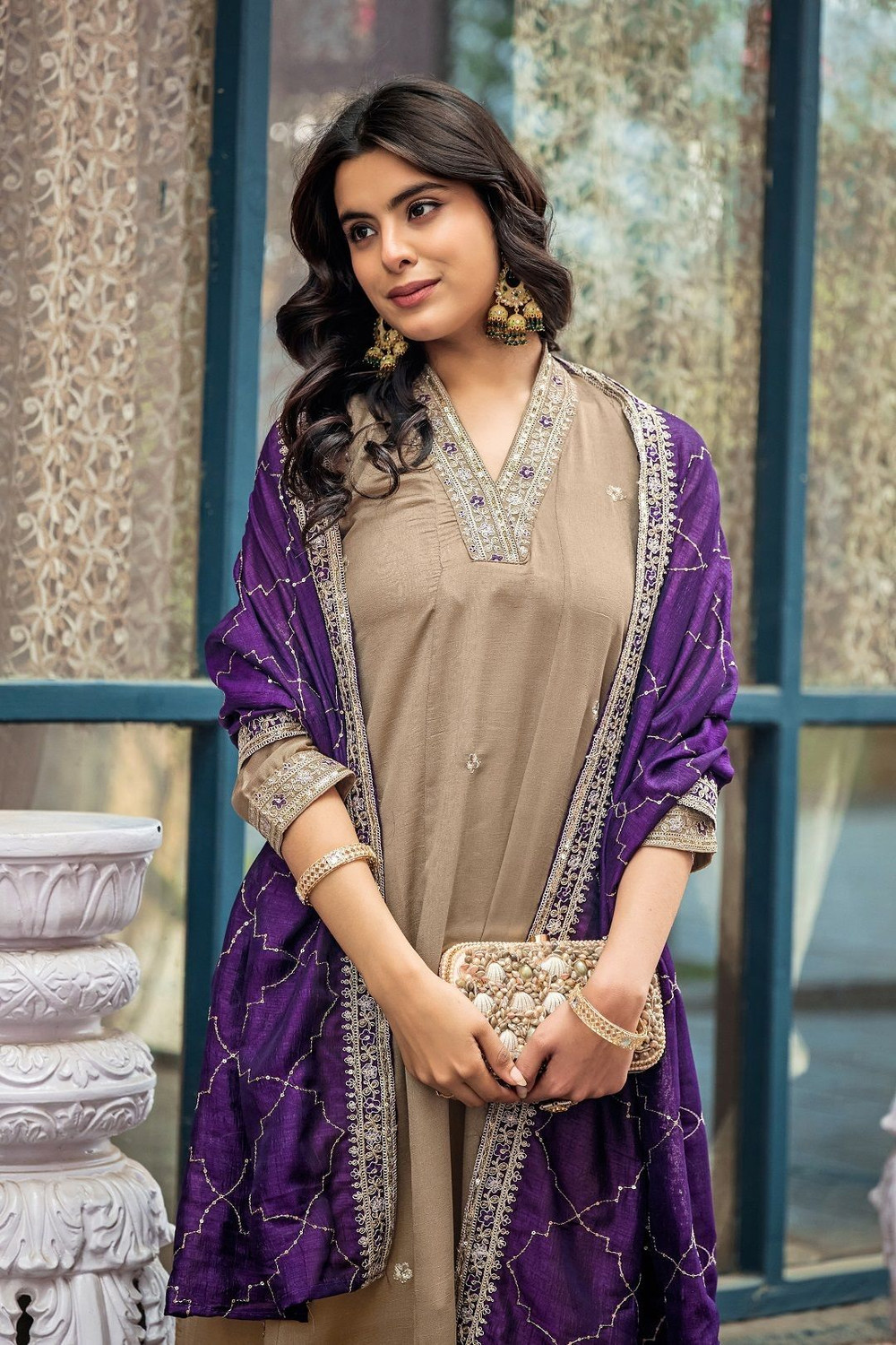 Image of JANAY Women Kurta Pant Dupatta Set