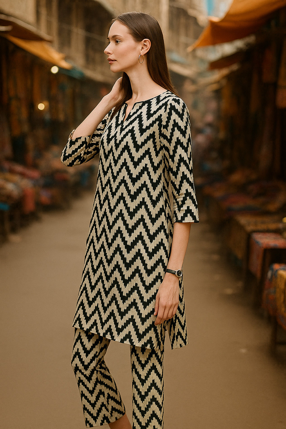 Image of LookMark Women Kurta Pant Set