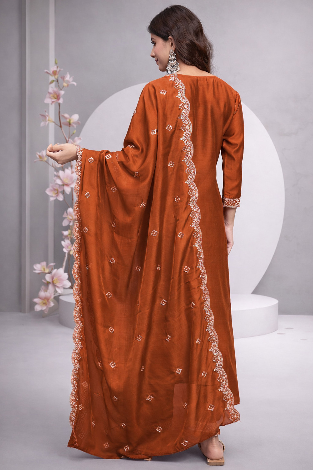 Image of HIYVAA Women Kurta Pant Dupatta Set
