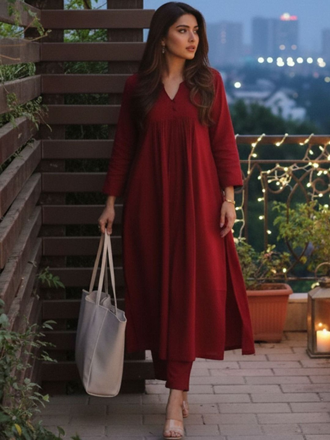 Image of MAHADEV Women Kurta Palazzo Set