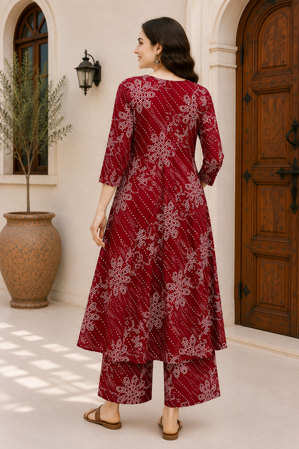 Image of DSK STUDIO Women Kurta Palazzo Set