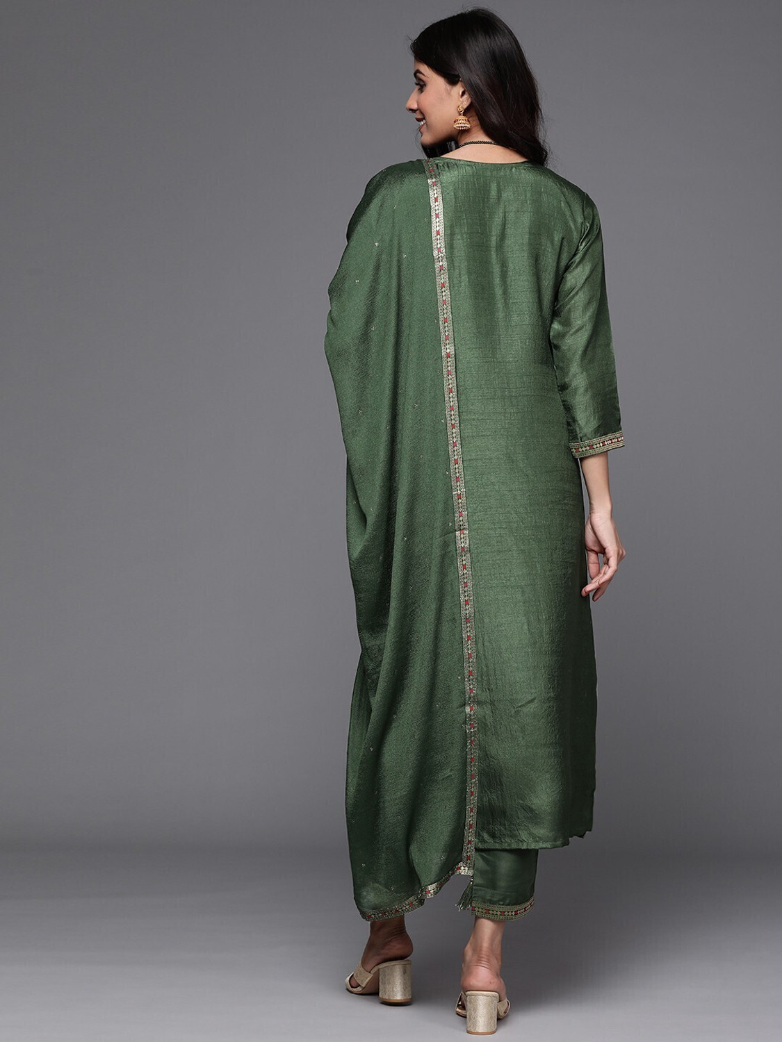 Image of LIBAS Women Kurta Pant Dupatta Set
