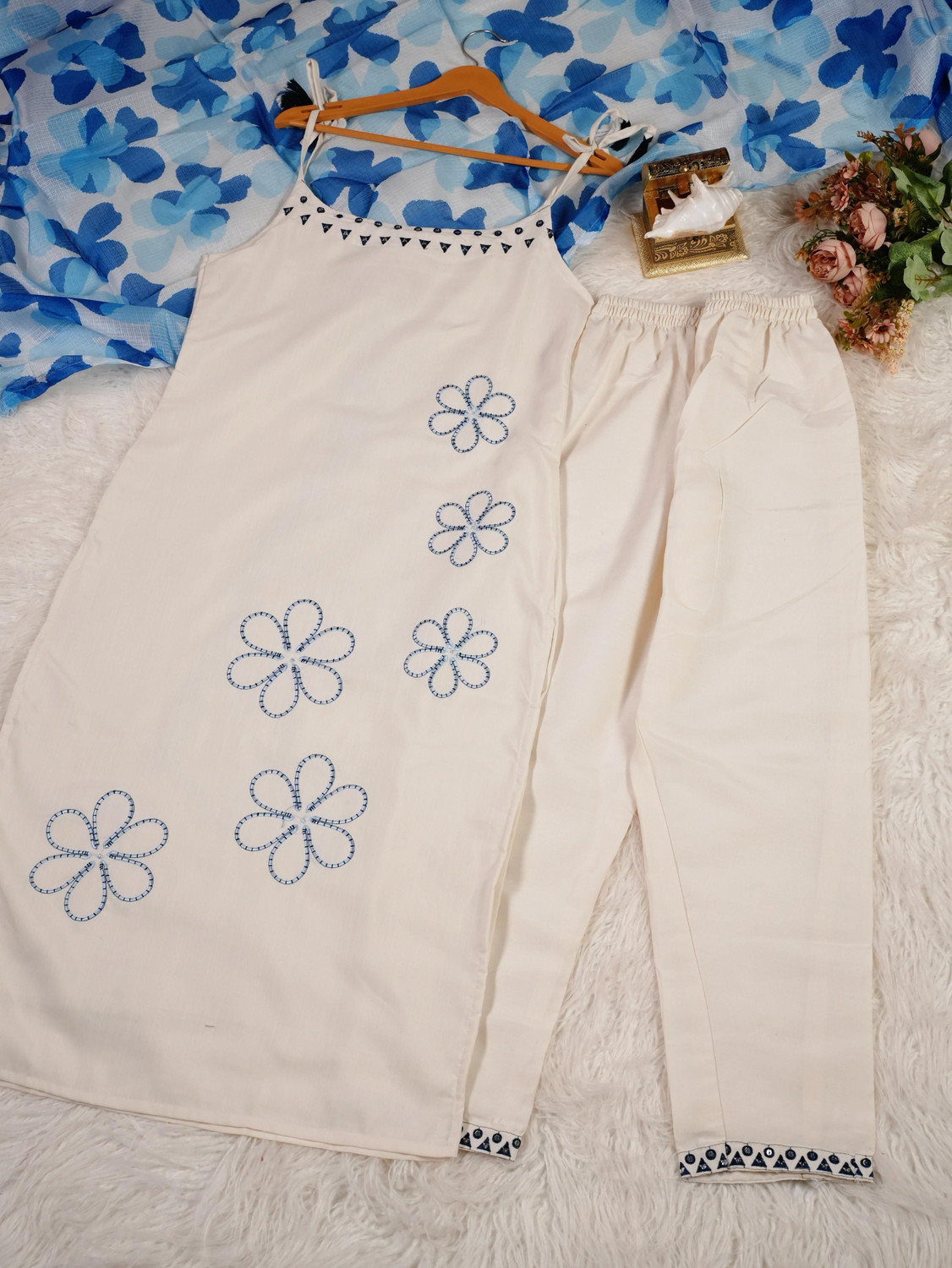 Image of Aish n Bless Women Kurta Pant Dupatta Set