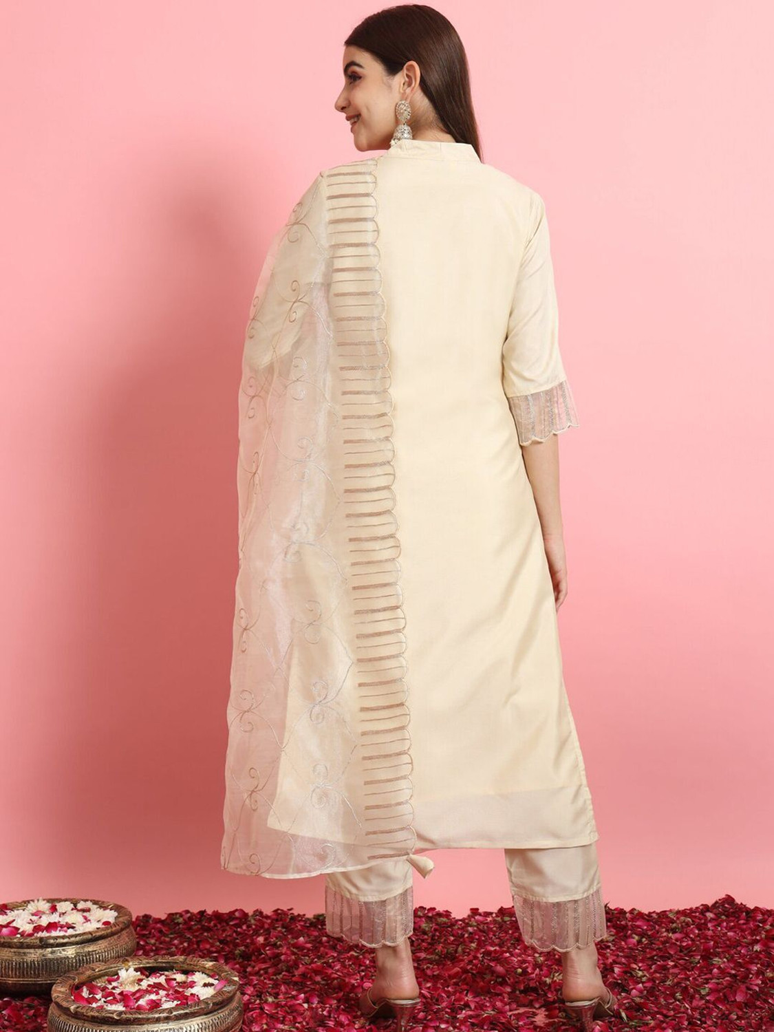 Image of VredeVogel Women Kurta Pant Dupatta Set