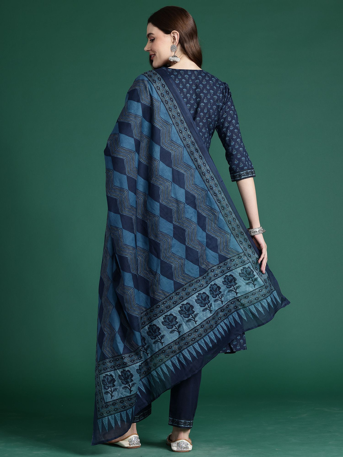 Image of Indo Era Women Kurta Pant Dupatta Set