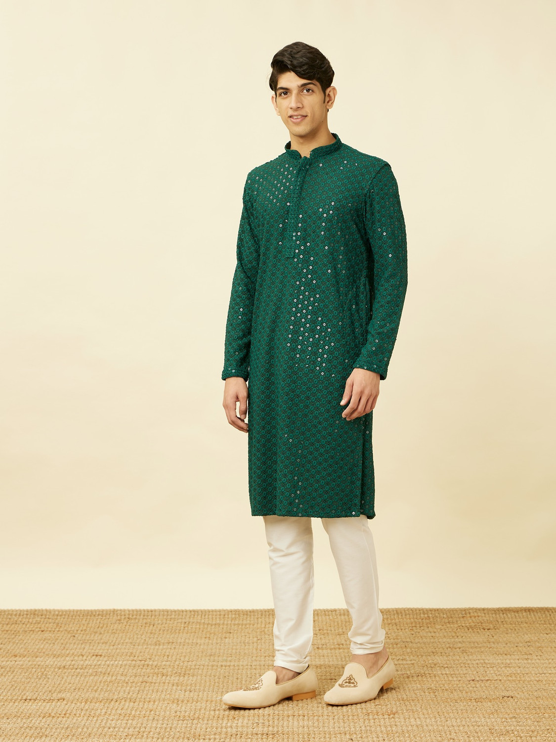 Image of MANYAVAR Men Kurta Pyjama Set