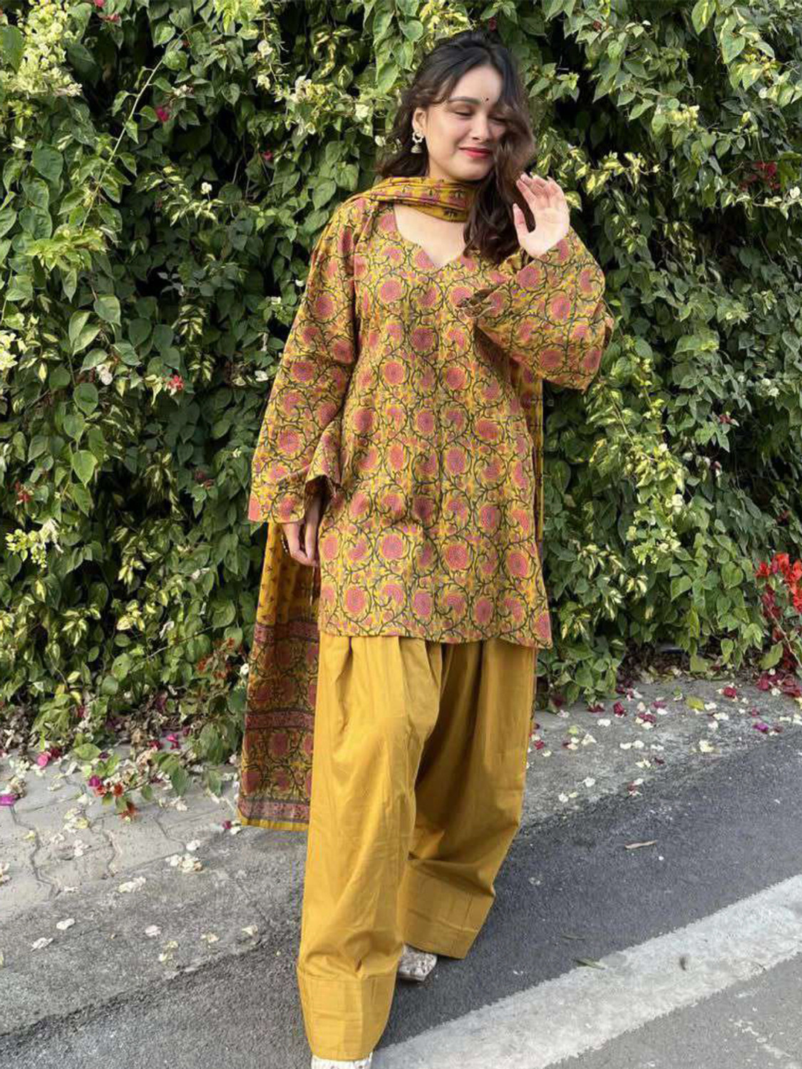 Image of Anni Designer Women Kurti Salwar Dupatta Set