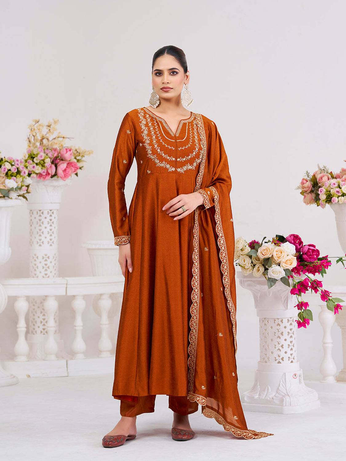 CaniBani Women Kurta Pant Dupatta Set