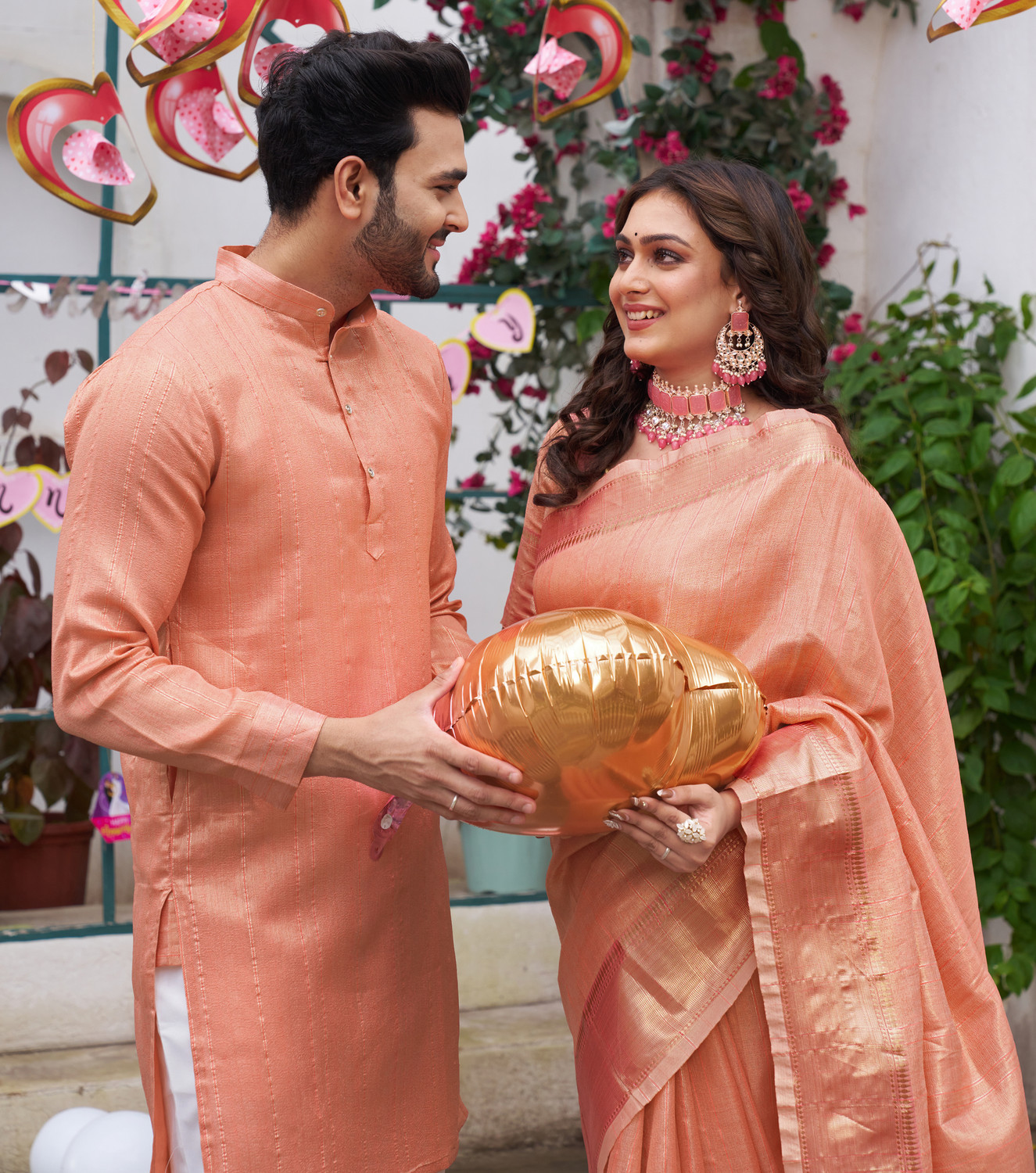 Image of archittam Men Linen Kurta Pyjama Set
