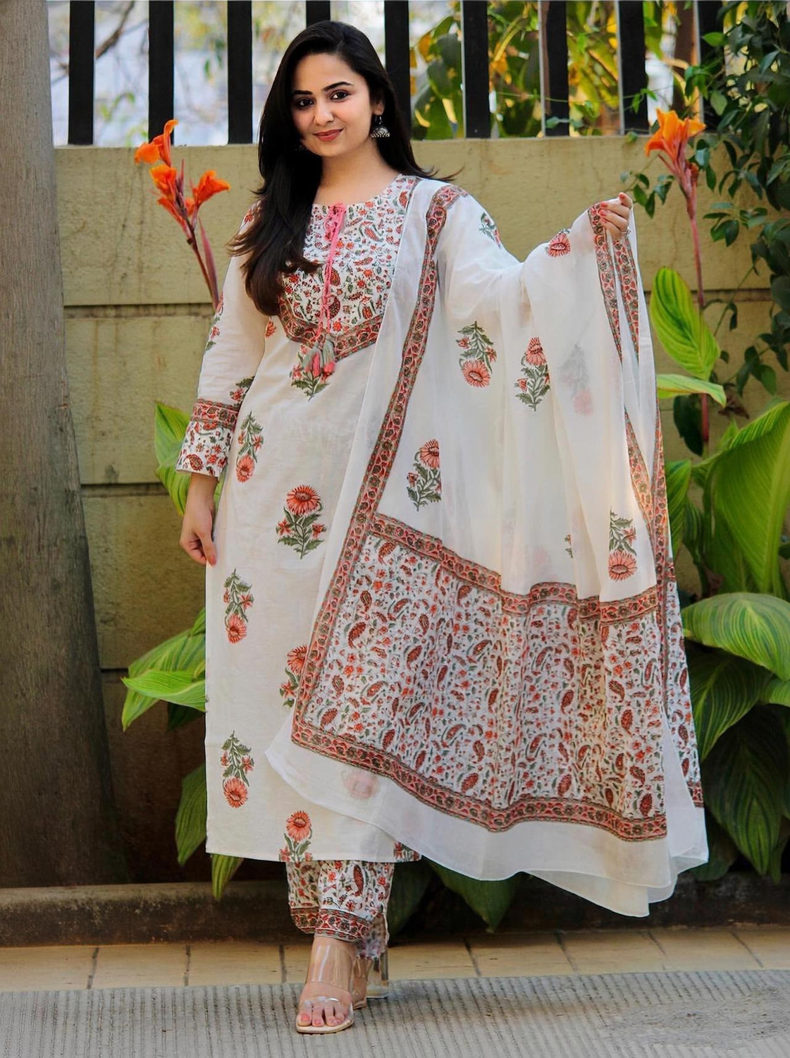Image of SUJAMAI CREATION Women Kurta Pant Dupatta Set