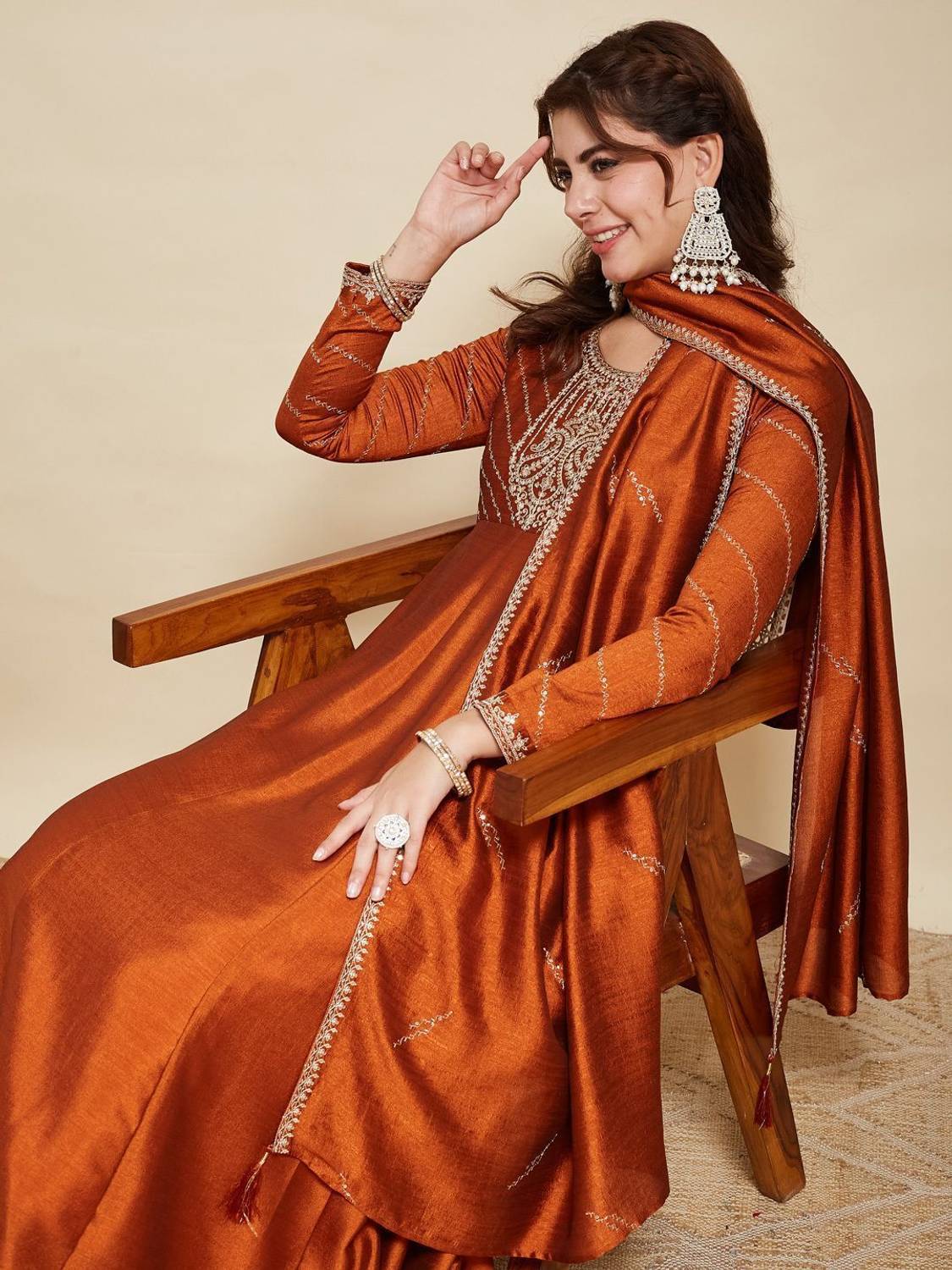 MOKOSH Women Kurta Pant Dupatta Set - Image 5