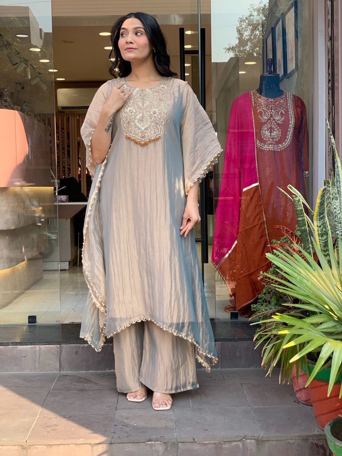 Image of Divastri Women Kurti Palazzo Set