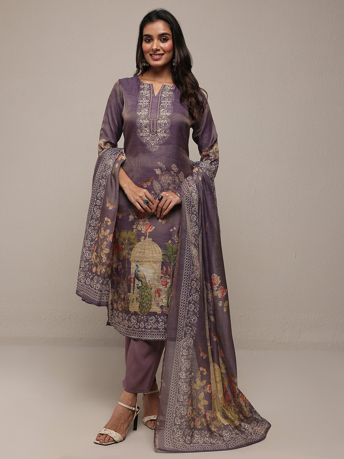 Image of LIBAS Women Kurta Pant Dupatta Set