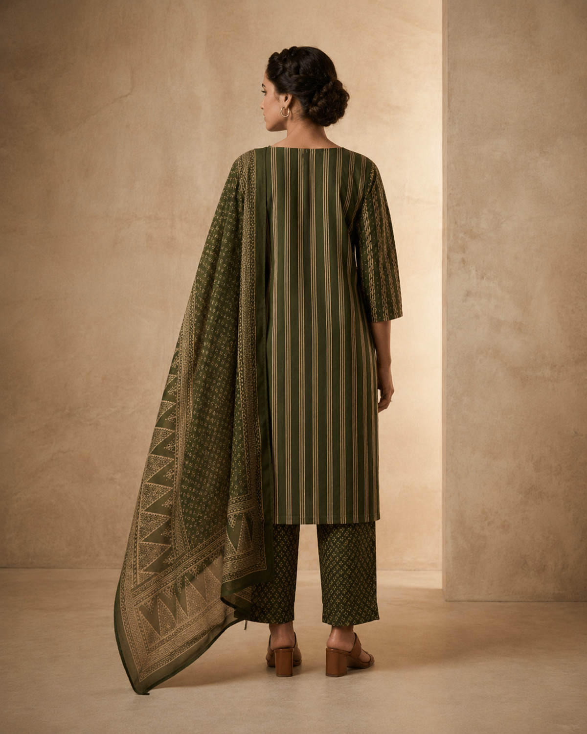 Image of S4K Women Kurta Pant Dupatta Set