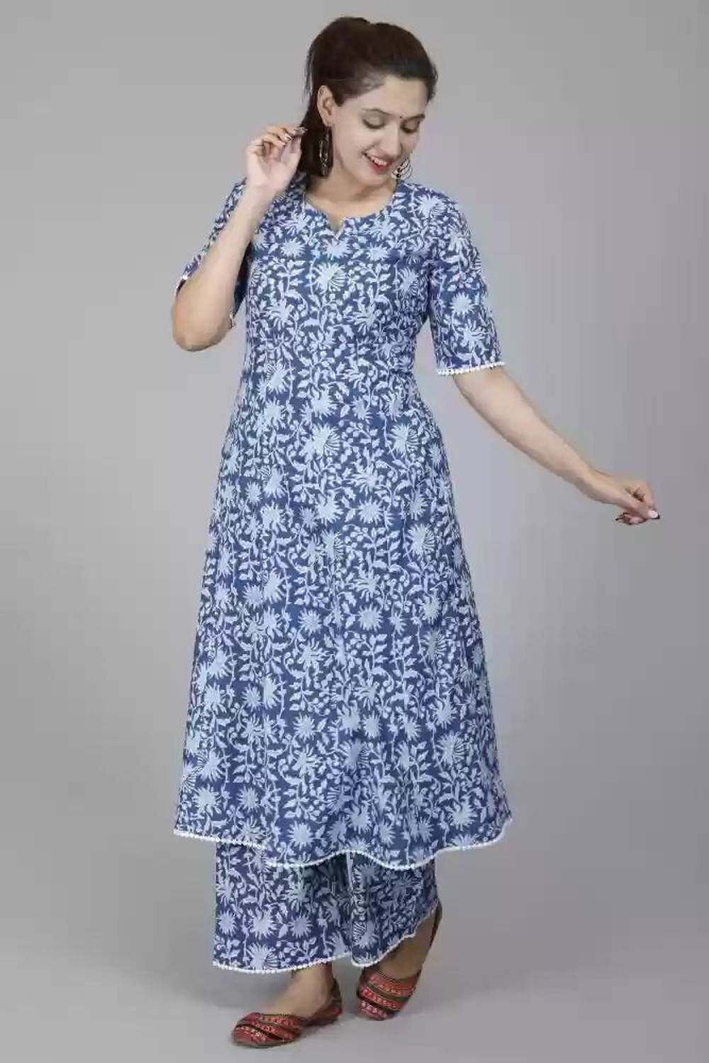Image of SUBH LAXMI Women Kurta Palazzo Set