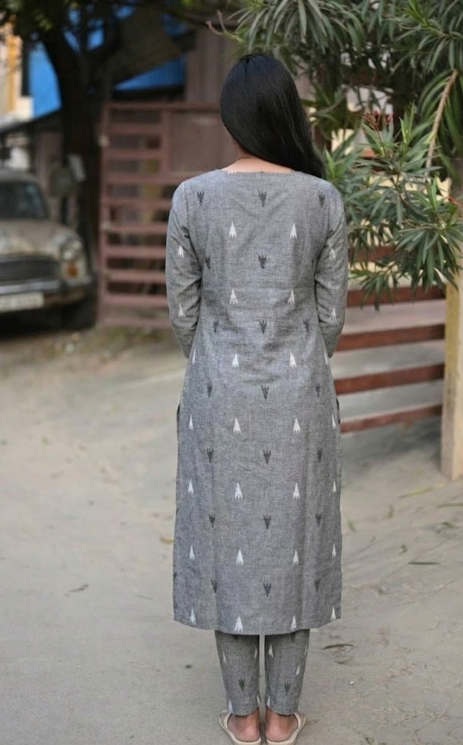 Image of YAGNIK FASHION Women Cotton Blend Kurta Pant Set