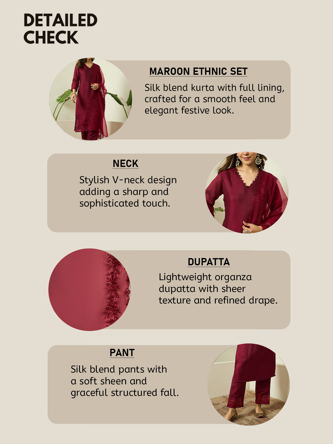 Image of AVANSHEE Women Kurta Pant Dupatta Set