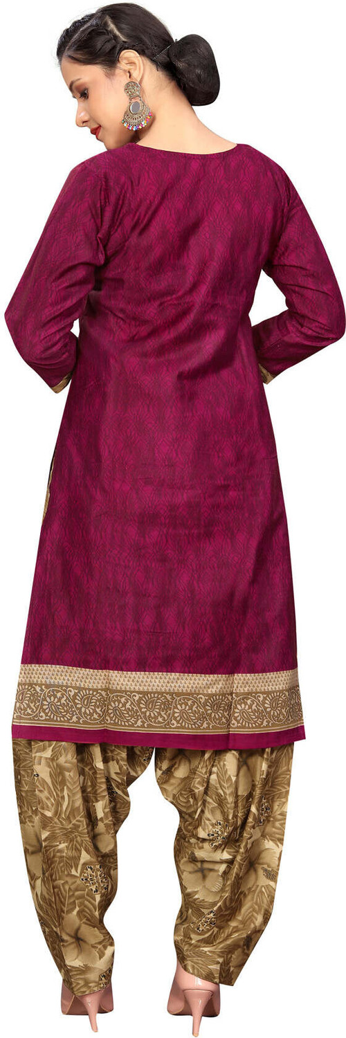 Image of Aaradhya Fashion Printed Kurta, Patiala & Dupatta Set