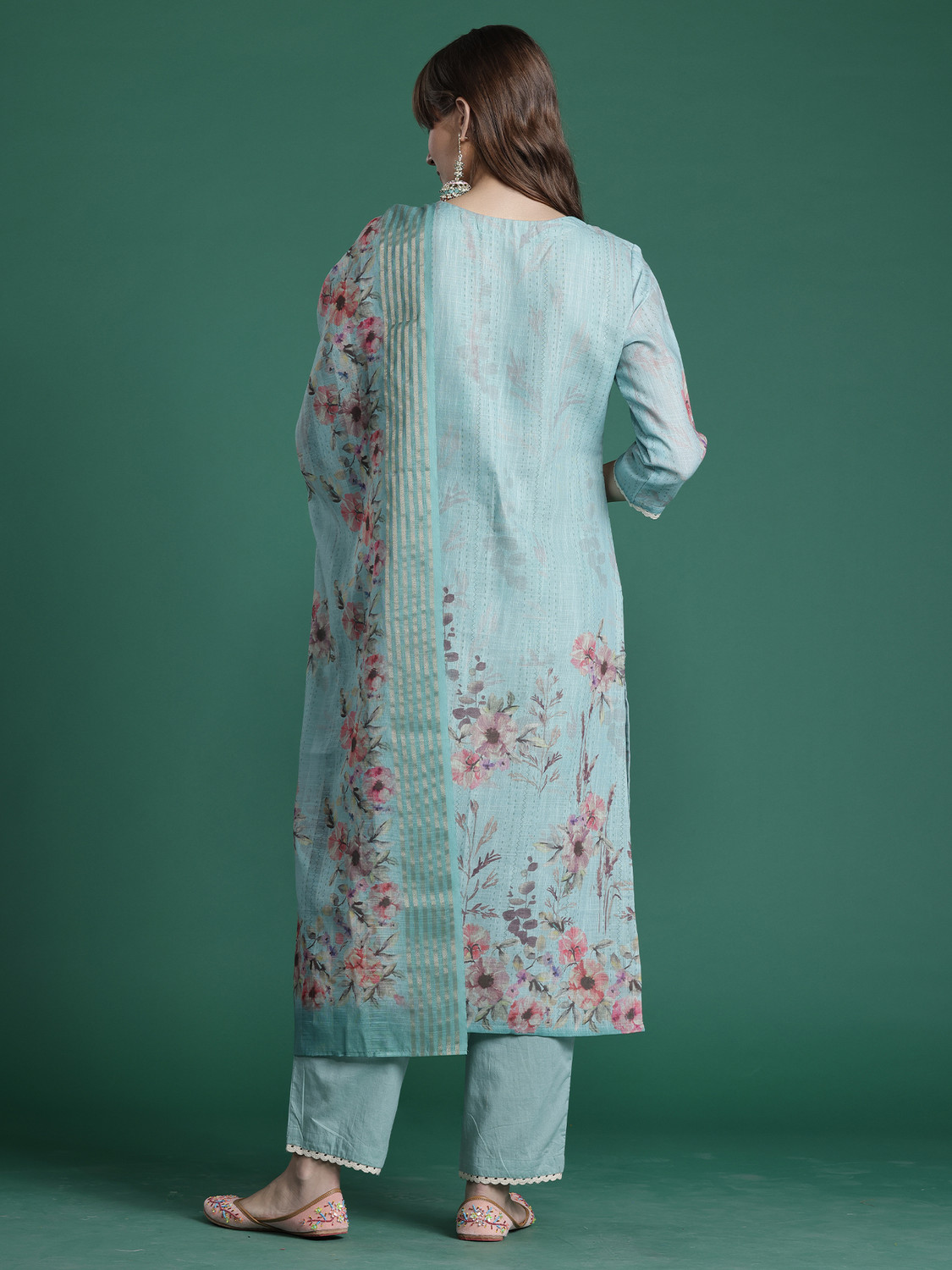 Image of Indo Era Women Kurta Pant Dupatta Set