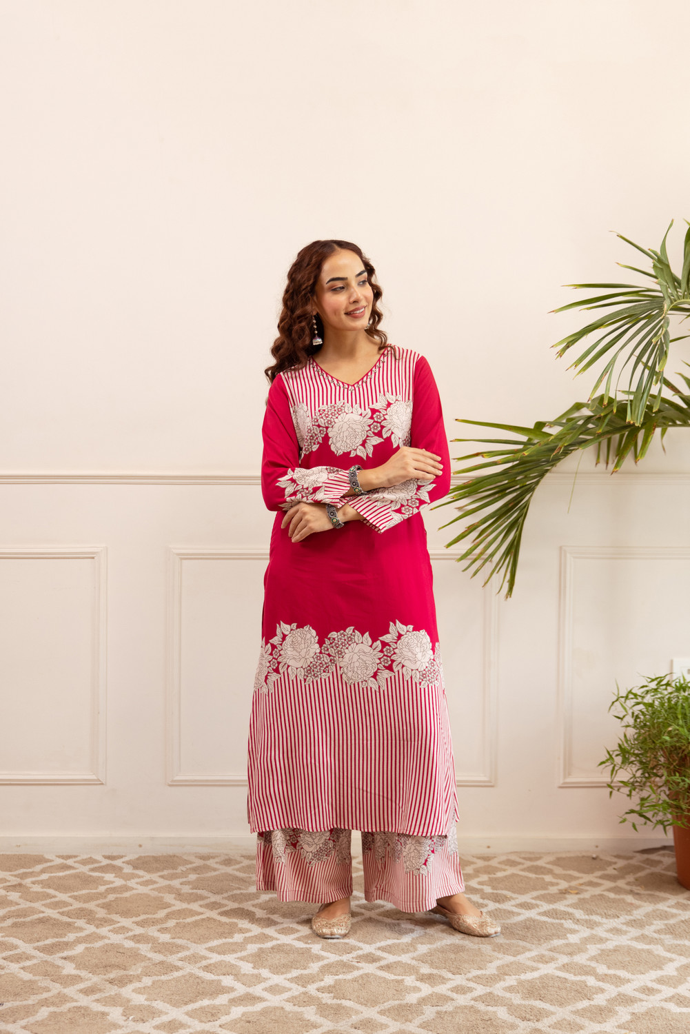 Image of Nehamta Women Kurta Palazzo Set