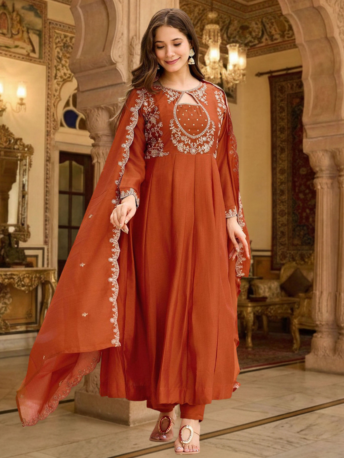 Image of Royal Export Women Kurta Pant Dupatta Set