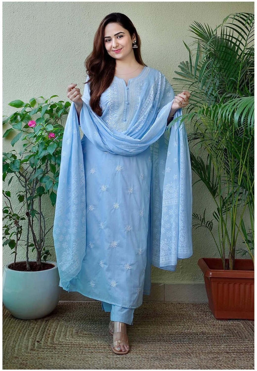 Image of NIKORA Women Kurta Pant Dupatta Set