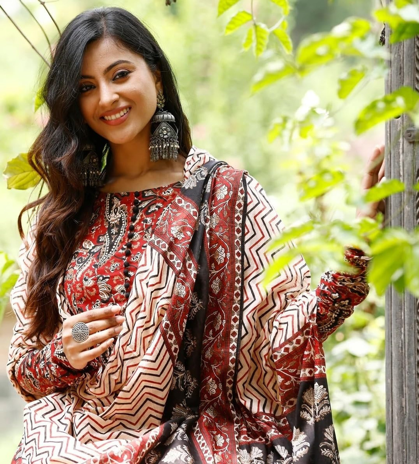 Image of Vidusha Women Kurti Palazzo Dupatta Set