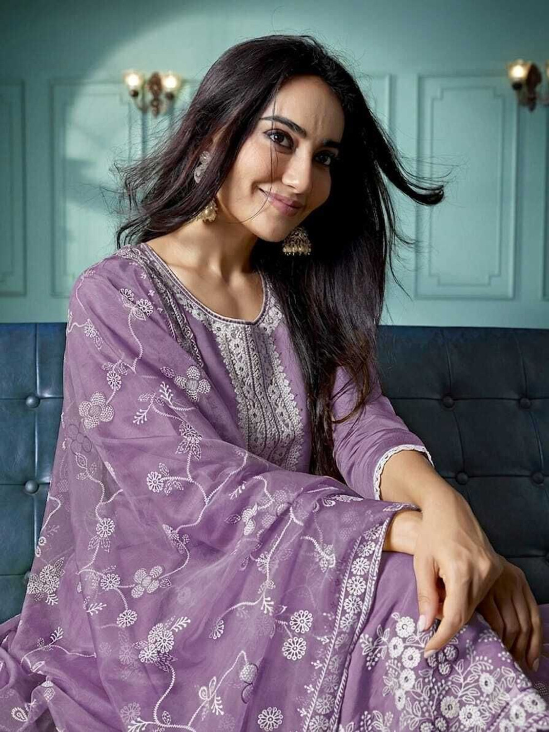 Image of Divastri Women Kurta Pant Dupatta Set