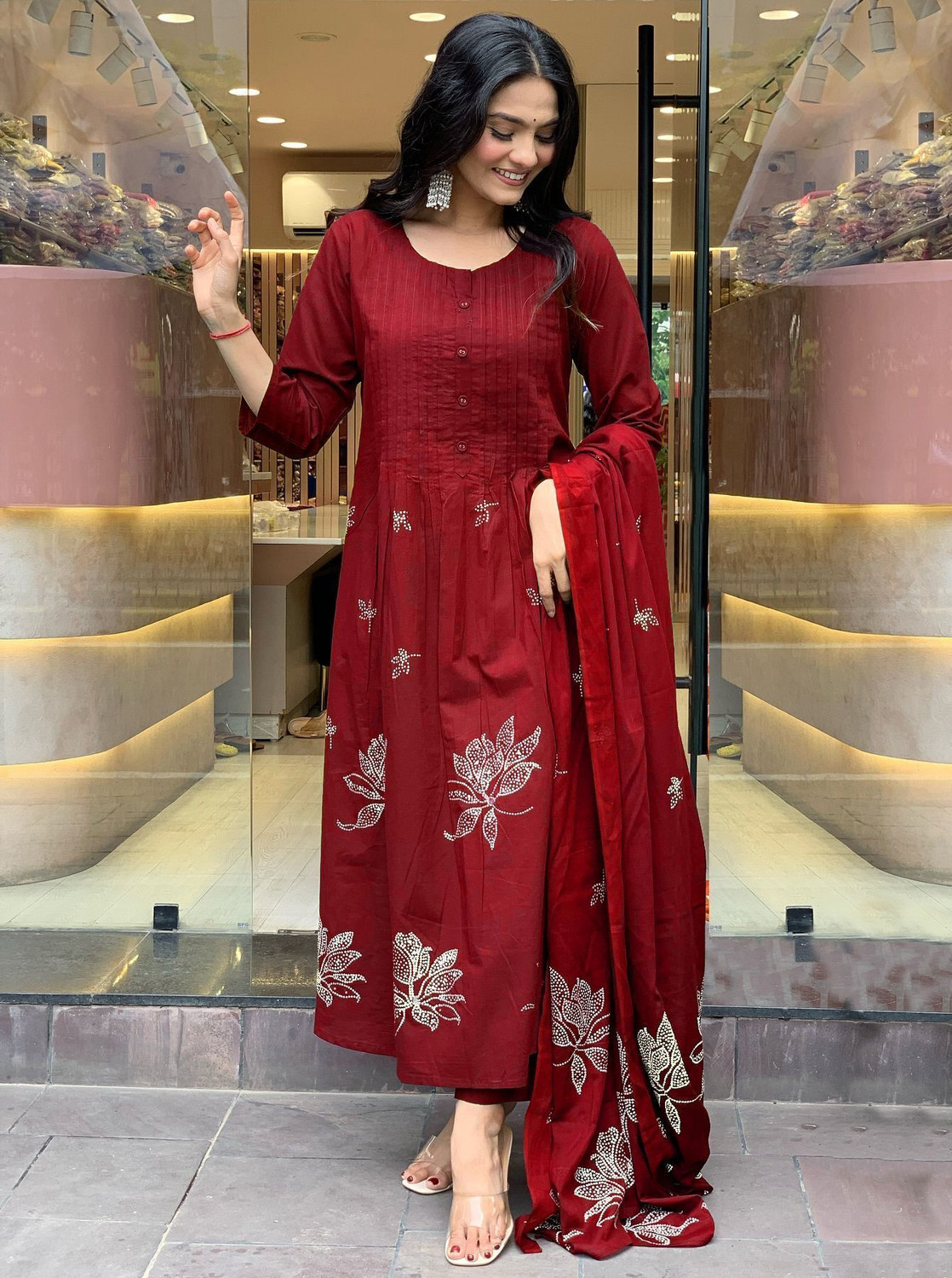 Image of Anni Designer Women Kurta Pant Dupatta Set
