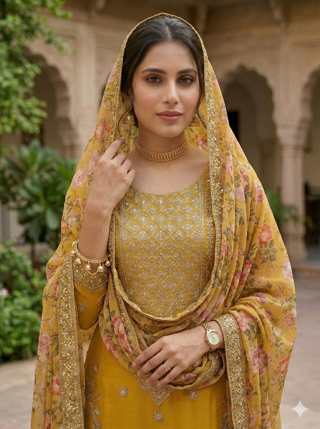 Image of Arriva Feb Women Kurta Sharara Dupatta Set
